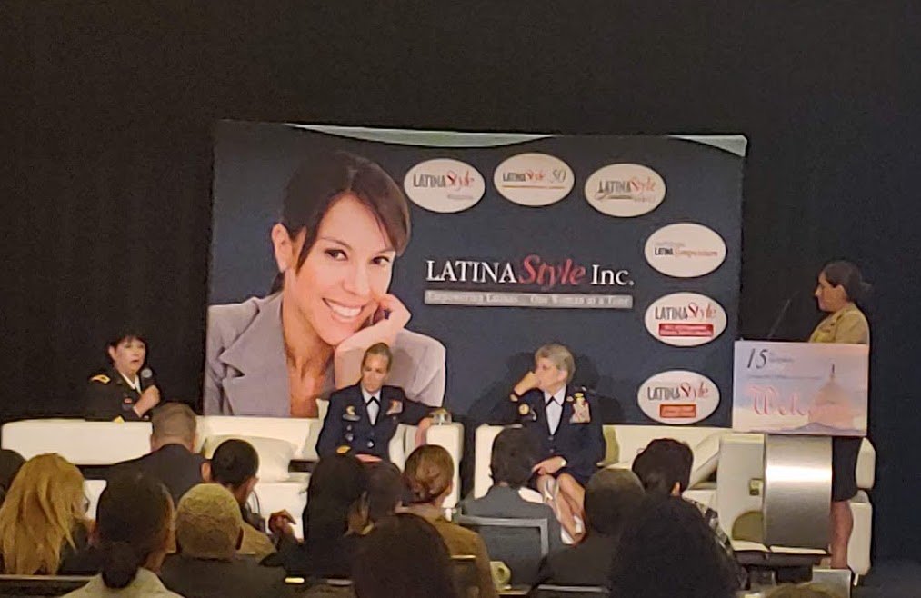 LATINAStyleMag's tweet photo. Diversity in the Military,Women Blazing the Trail for Future Flag Officers. Maj.Gen. Linda Urrutia-Varhall, @usairforce; Rear Admiral Melissa Bert, @uscoastguard, Brigadier General Irene M. Zoppi, @USArmy, Colonel Lina M. Downing, @USMC. #NLSHonor #NLS2018 #Latinasinthemilitary https://t.co/Y6Qhu0xpzt