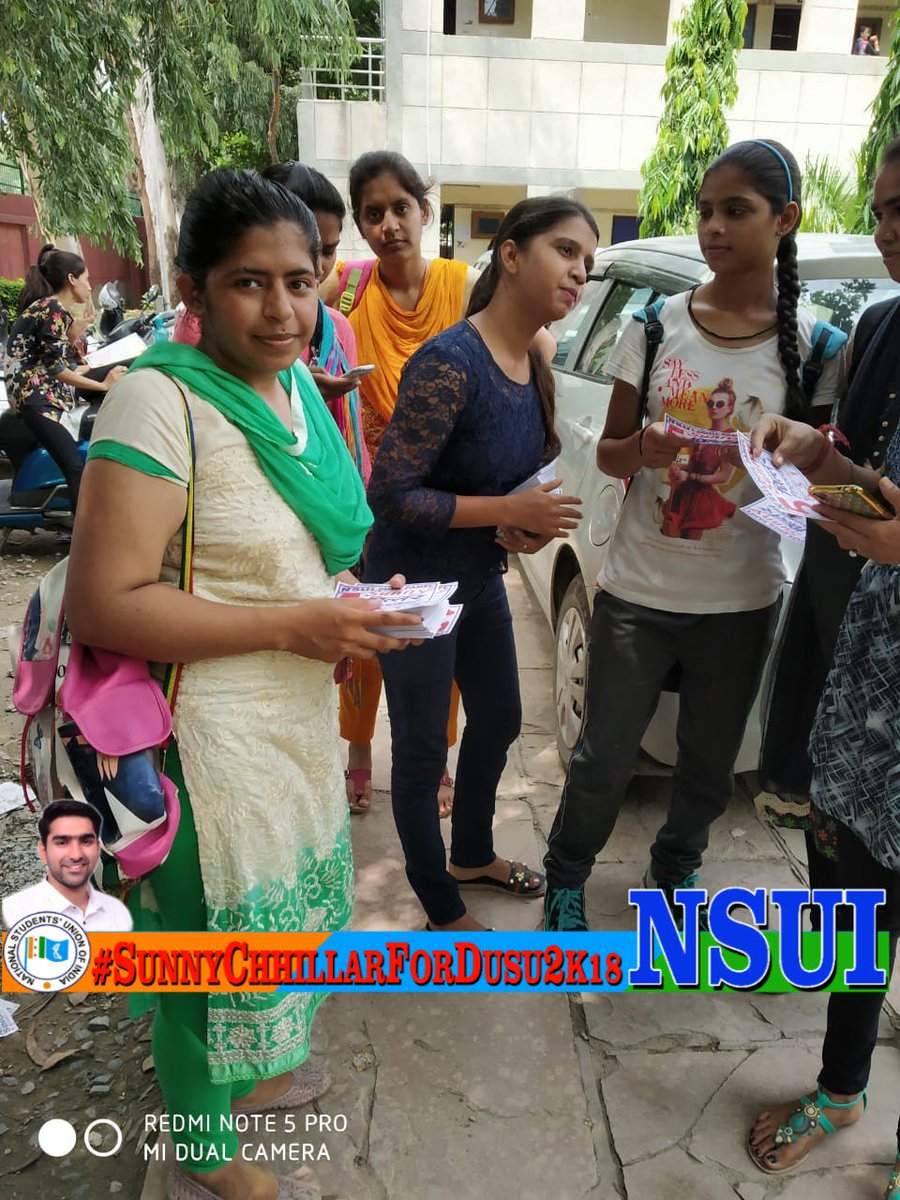 SunnyChhillarIN's tweet photo. Team Sunny Chhillar Card Distribution at Aditi College .....
#JOIN_NSUI
#PLEASE_SUPPORT
#SUNNY_CHHILLAR
#For_President_Post
#DUSU_2k18
#Ballot_No_5
@guptar @Fairoz_JK https://t.co/TS2nyHO16m