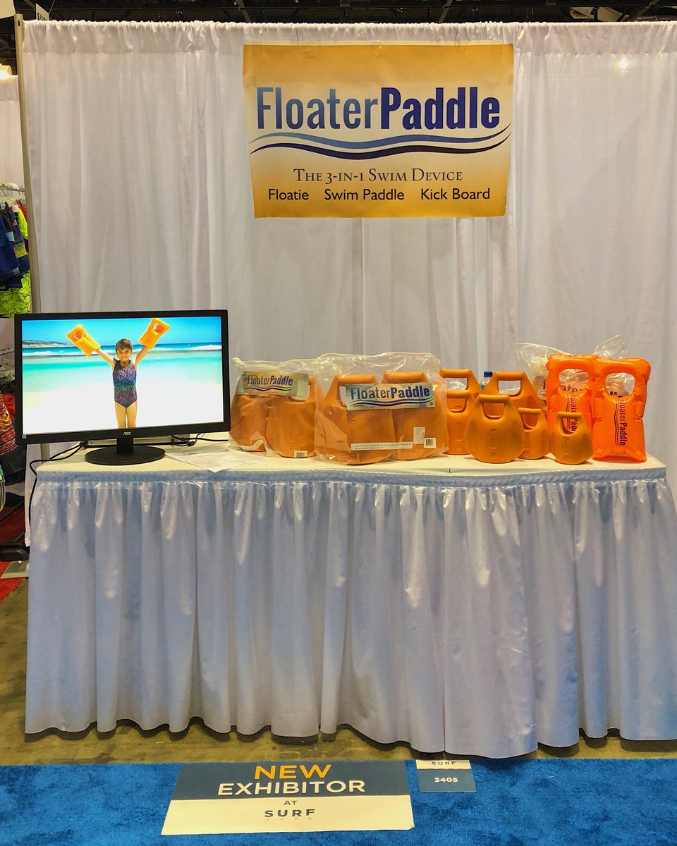 FloaterPaddle's tweet photo. Come say hi at our booth at @surfexpo! #surfexpo #swim #ocean https://t.co/AGeOGJXfBH