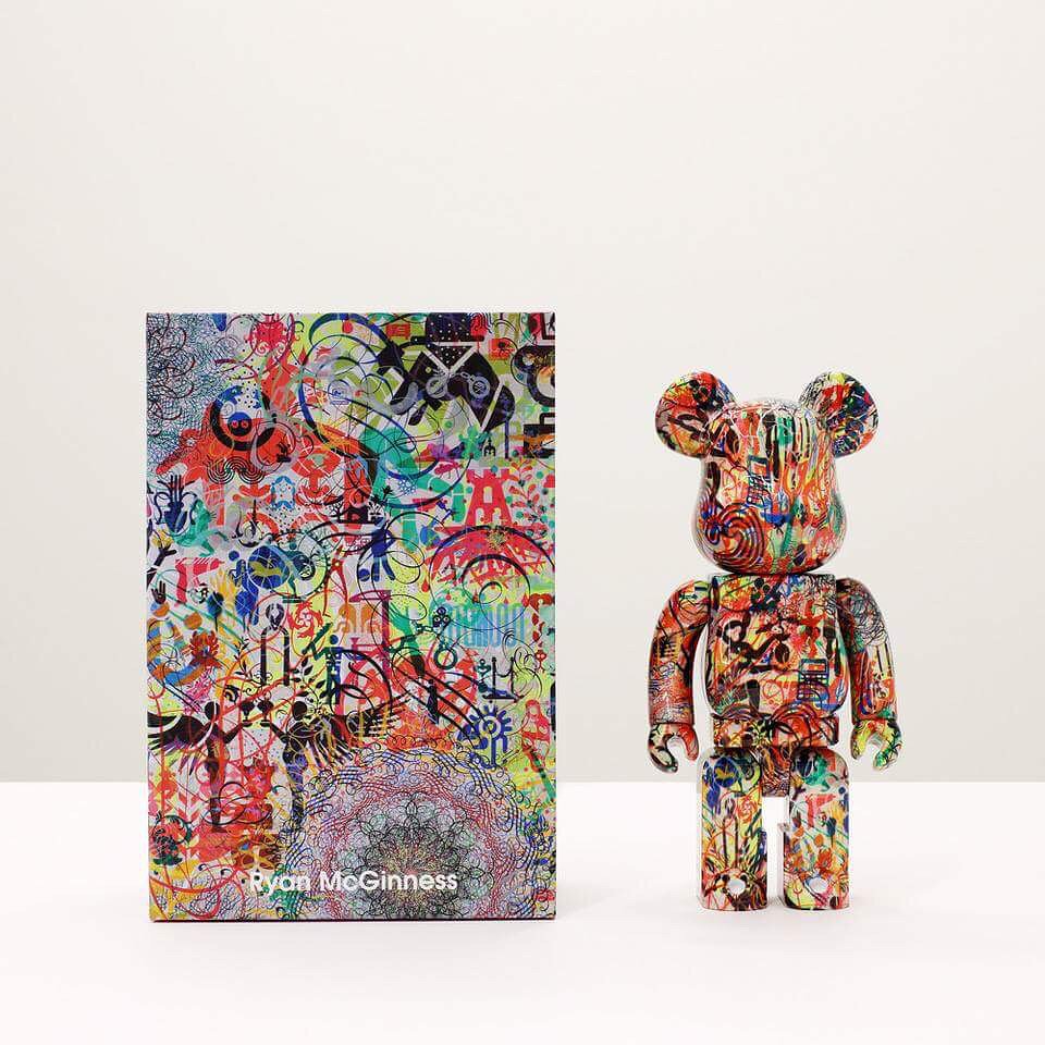 #hypekids: Take a look at Ryan McGinness first “Bearbrick” which is collaborated with Medicom Toy in Japan. 
Photo: hypebeastart (IG)