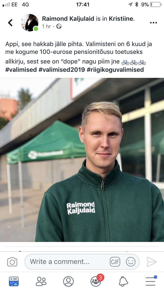 KallePalling's tweet photo. Kas ainult minule tundub naljakas, kui Keskerakond kogub allkirju pensionitõusu toetuseks, et need siis iseendale pidulikult üle anda. Just a kind reminder... olete võimul Eesti Vabariigis.  @ratasjuri @PRB_Raimond @keskerakondlane https://t.co/ZpfZe8j9zv
