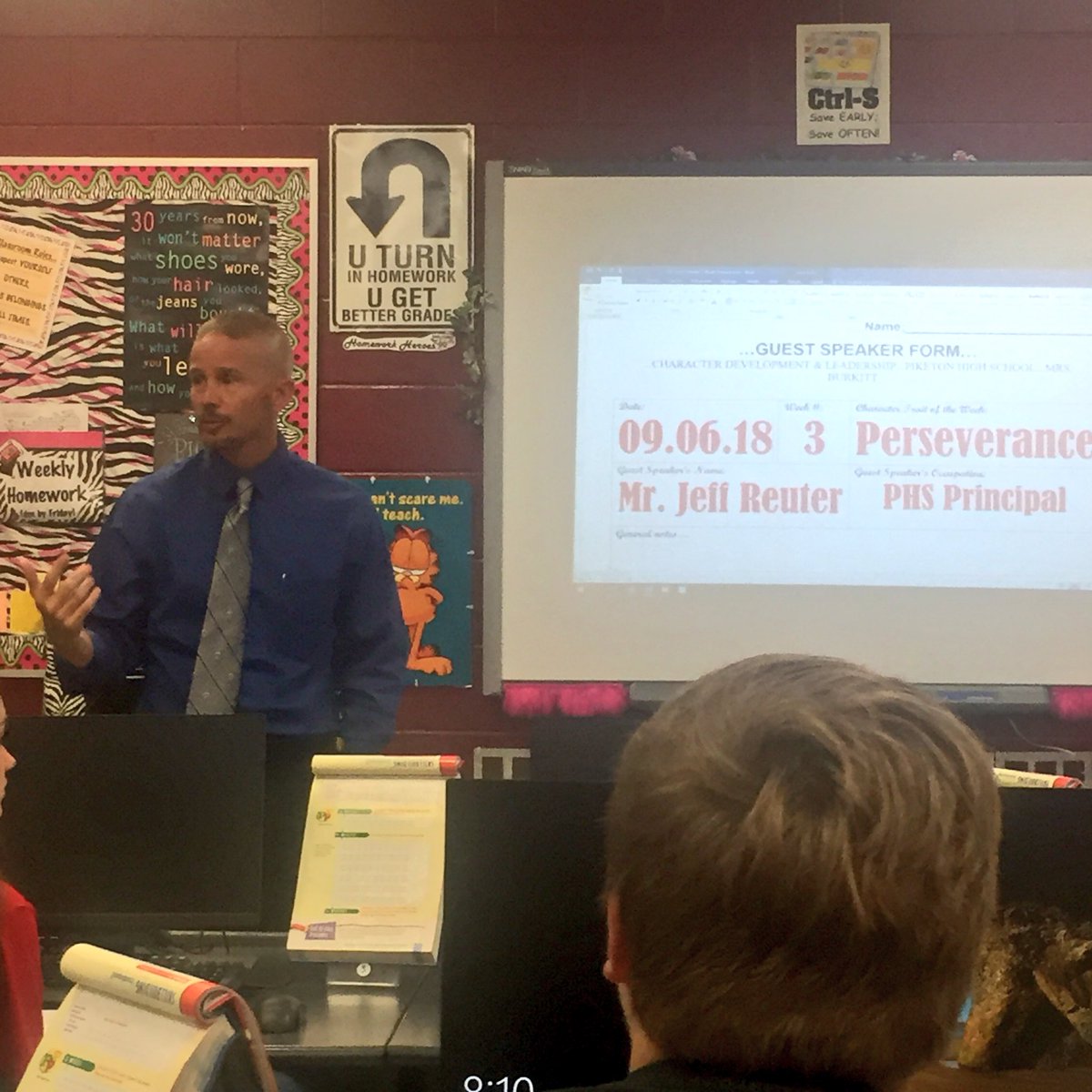 MrsABurkitt's tweet photo. Thank you @jreuterphs for inspiring another #cdlphs group with your positive perseverance presentation!! We appreciate your time!!! #PiketonPride https://t.co/GWYz5F8LS4