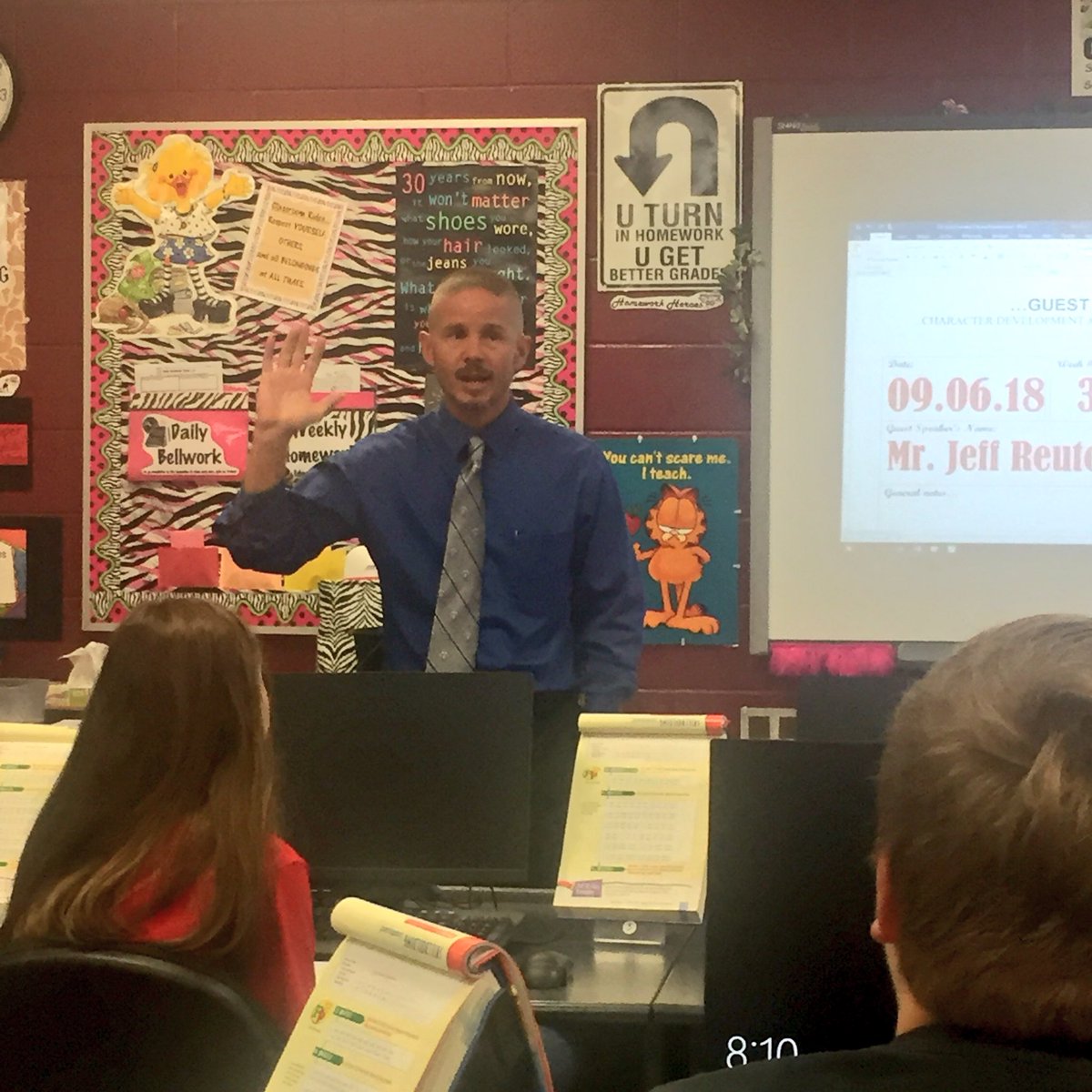 MrsABurkitt's tweet photo. Thank you @jreuterphs for inspiring another #cdlphs group with your positive perseverance presentation!! We appreciate your time!!! #PiketonPride https://t.co/GWYz5F8LS4