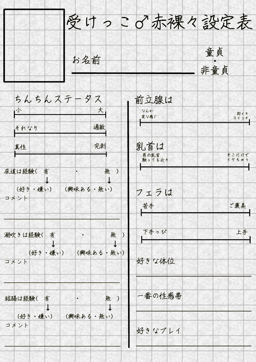 創作テンプレート