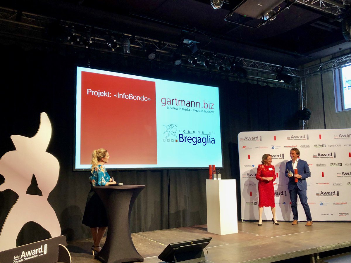 Swiss Award-CC (@award_cc) on Twitter photo Die zweiten Gewinner sind Comune di Bregaglia und <a href="/GartmannBiz/">Christian Gartmann</a> für das Projekt «InfoBondo» #AwardCC Die zweiten Gewinner sind Comune di Bregaglia und <a href="/GartmannBiz/">Christian Gartmann</a> für das Projekt «InfoBondo» #AwardCC