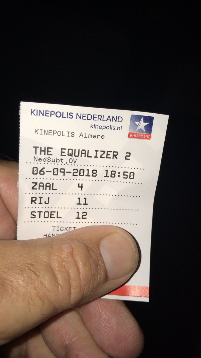 SchoppenRobert's tweet image. Even een #bioscoopje pakken Twijfelde of ik naar #theMag of #TheEqualizer2 zou gaan. Mijn keus viel op de laatste😊