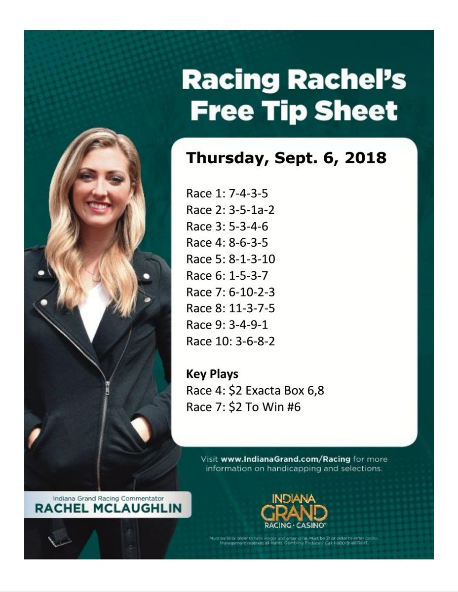 HSIndyRacing's tweet photo. 10 races and Free tips - come spend your Thursday afternoon with us 😁

#betGRAND #FastTracktoWinning #ThursdayThoughts #FREE #horseracingtips @RacingRachelM @IndianaGrand https://t.co/HBSdbJ0cQ7