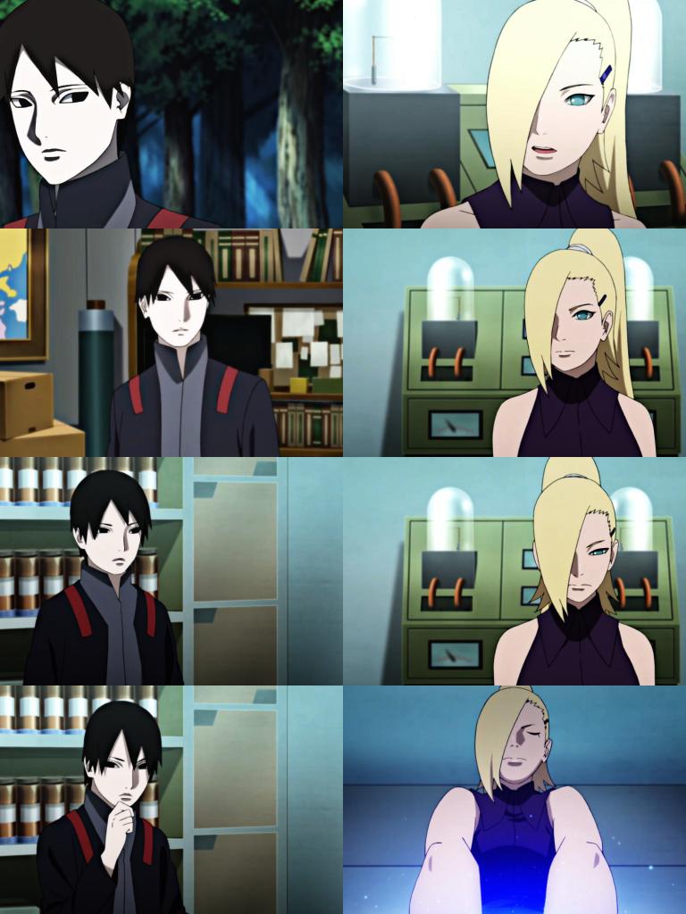 Ino e Sai no episódio de hoje, é muito bom ver eles em missão ♥