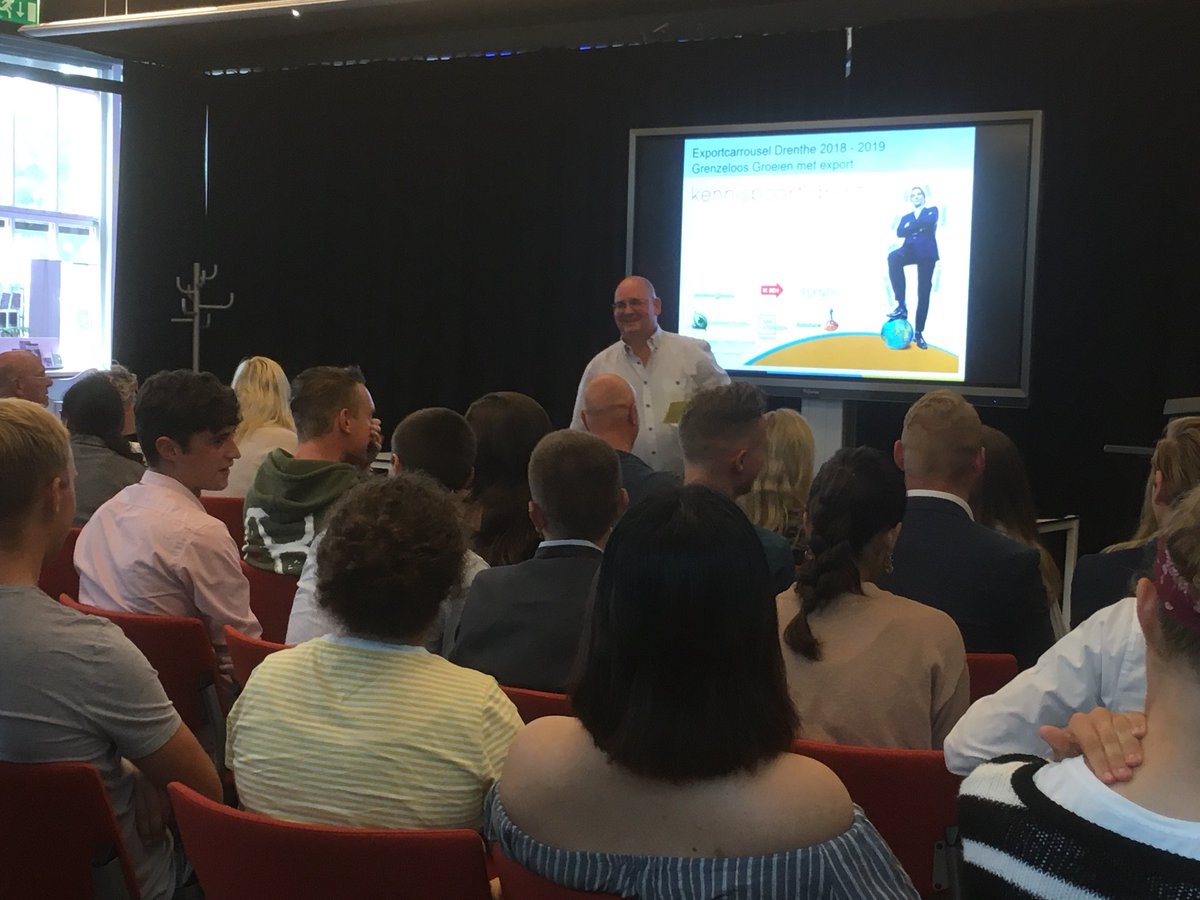 RobertDreier's tweet photo. Vandaag de aftrap van de exportcarrousel Drenthe, onze International Business studenten en docenten gaan aan de slag voor negen prachtige bedrijven! #NHLStenden #IBDO #KPDrenthe https://t.co/BgEtnoZPB5