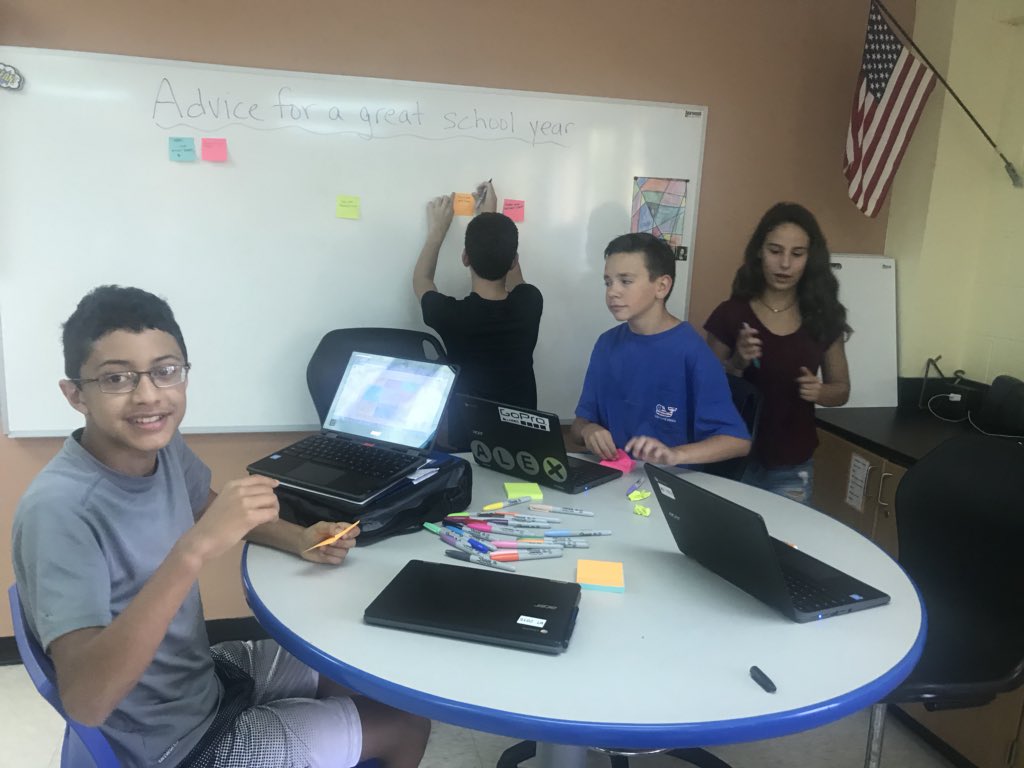 mahopacfox's tweet photo. Stations on the first day of school? Absolutely!! #breakthroughstrong @MMS_PACPride https://t.co/ZXNiCh8tyZ