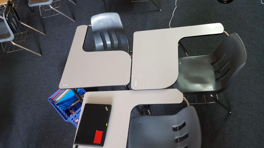 Annmarie9's tweet photo. Do you have "old school" furniture in your classroom? Try this set up for stations or group work. @CFISDCyLakes @cfisdmath #yaymrlee #itworks! https://t.co/1I41LhQM7M