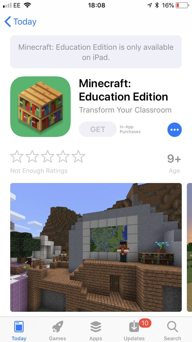 Minecraft Education for iPad