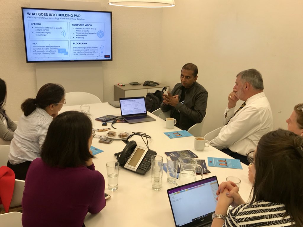 evagrosman's tweet photo. Thank you to @londonpartners @L_Pbusiness for hosting us this morning @ObenMe @ProjectPai #AI #blockchain #cryptocurrency https://t.co/2PMicr0NeE