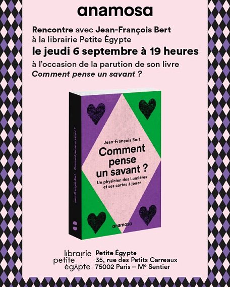 Nous partons à la rencontre de Georges-Louis Lesage grâce à Jean-François Bert et à son livre Comment pense un savant ? Merci de nous accueillir <a href="/petiteegypte/">librairiepetiteegypte</a> !