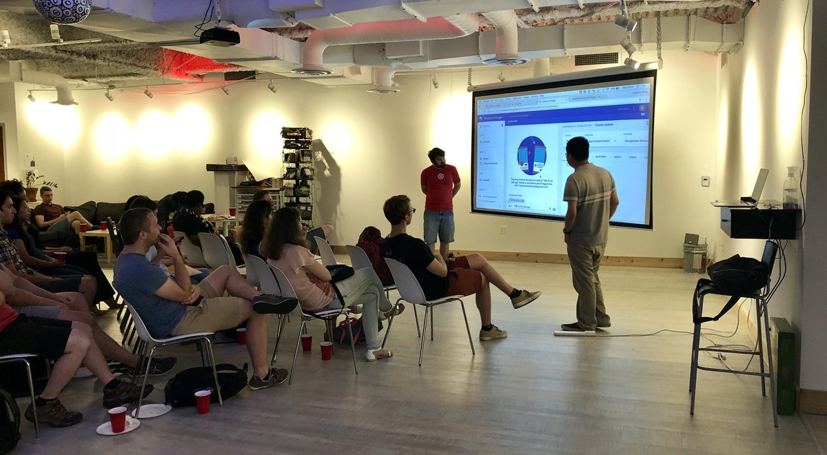 CodeForPhilly's tweet photo. Thank you to our guest speakers @HandNF & Shuyang Chen, @indyhall, and to everyone who came out to Civic Tech Applications for the Google Virtual Assistant! We canโt wait to see the projects that the #CodeforPhilly community come up with! #AoGDevs #civictech https://t.co/RaZw6OF0u3