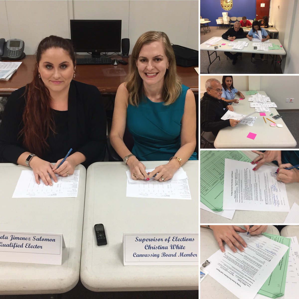 VoteMiamiDade's tweet photo. .@MDCElections conducts a successful audit of the #2018PrimaryElection. Thank you to all who helped in the process, you make @MiamiDadeCounty #ElectionReady https://t.co/viy0YxKvsj