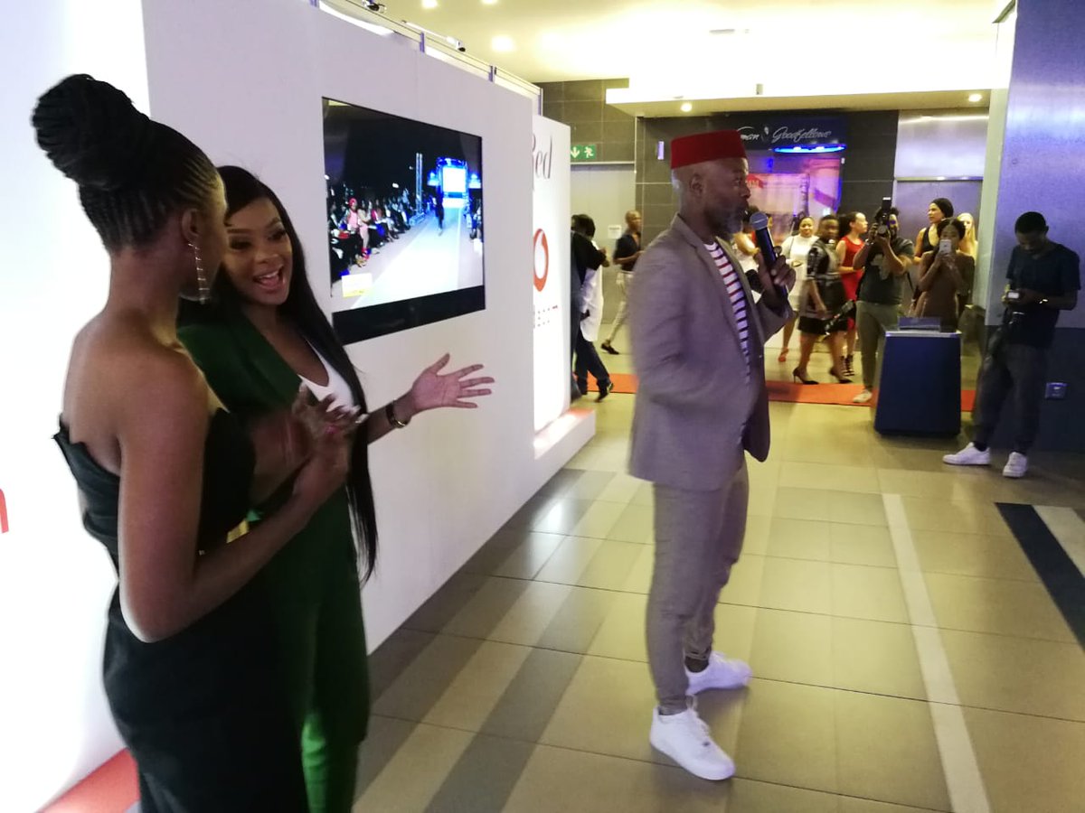 Vodacom's tweet photo. These guys know all about living the Red life, and we're sure you'll agree, they're looking 🔥🔥🔥tonight here at our exclusive Vodacom Red event. #RedExpectMore #ChallengeAccepted https://t.co/WCNXcGLgD0