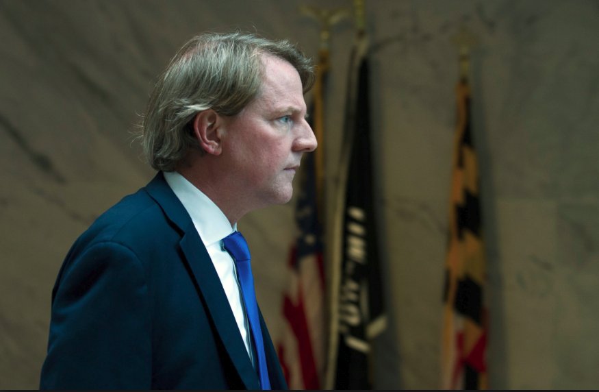 Kadzis's tweet image. My #OpEdGUESS --&amp;gt; Outgoing White House Counsel Don McGahn. He's more of a GOPer than a Trumpster. Reportedly good at playing both sides against the middle, but still deserved better than that Twitter dismissal.