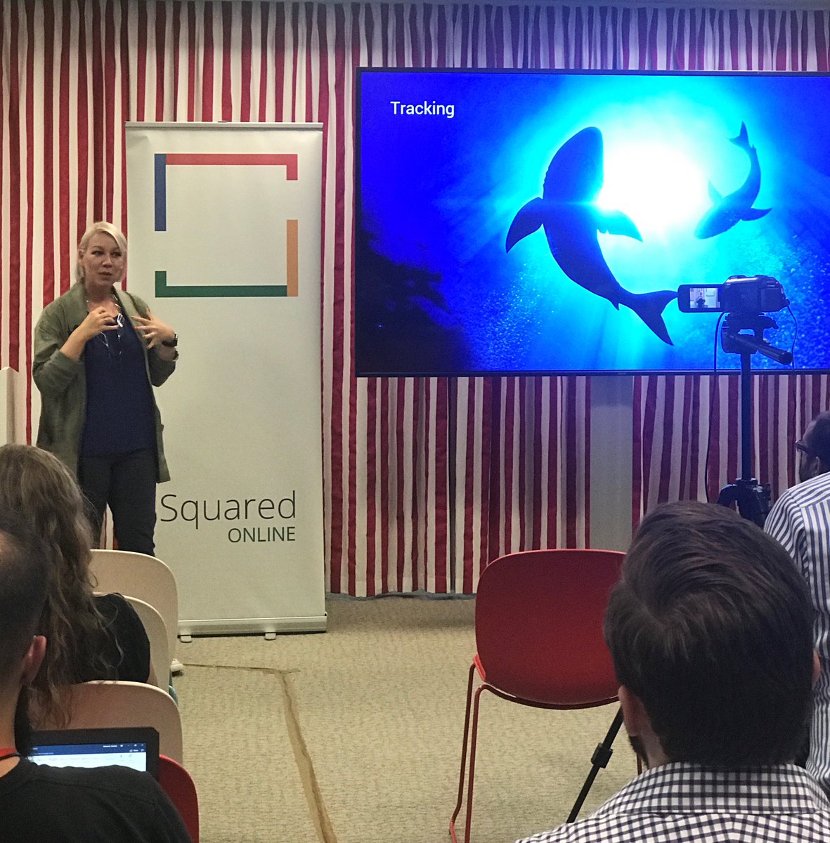 “Attribution…it can be like football. You could say you have 2 Star Players so you tell them to stay and send everybody else home. Are you going to win that match? No.” - @jillquick talking at #SquaredPresents