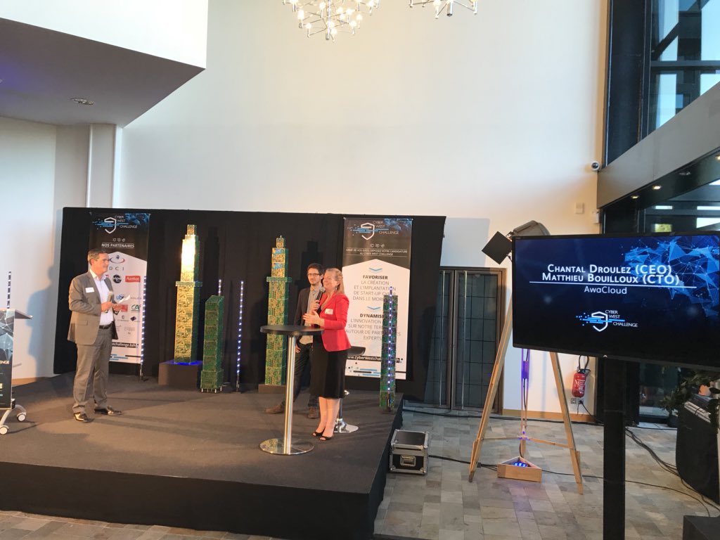 Soirée de clôture de la 3ème édition du <a href="/CWC_BZH/">Cyber West Challenge</a> au siège vannetais du Crédit Agricole du Morbihan en présence du <a href="/Prefet56/">Préfet du Morbihan🇫🇷🇪🇺</a>. Bravo aux finalistes et aux lauréats ! #cyber #innovation <a href="/VIPEVANNES/">Vipe</a> <a href="/AUDELOR/">AudéLor</a> <a href="/ExcellenceCyber/">PôleExcellenceCyber</a> <a href="/GMVagglo/">GMVagglomeration</a> <a href="/BretagneBDI/">Bretagne Développement Innovation</a>