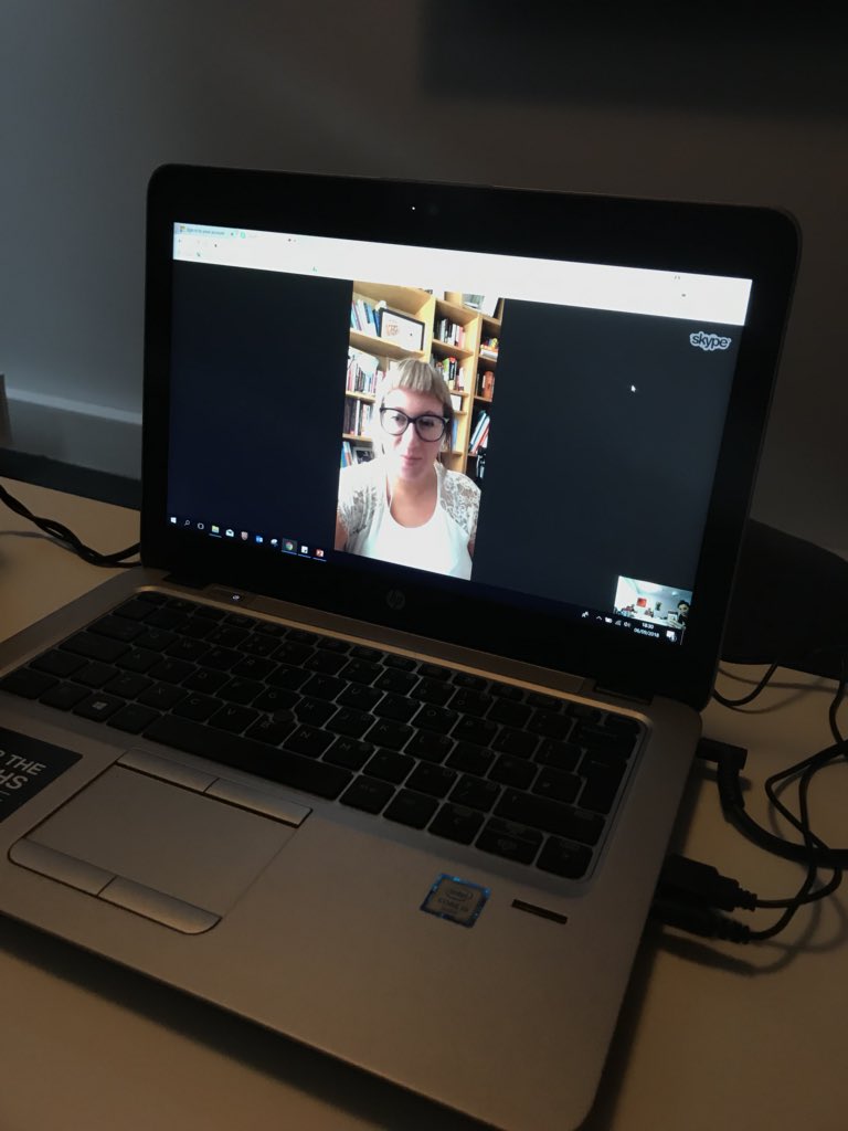 FiLiA_charity's tweet photo. ‘Is that WINE?!!’ @Jessicae13Eaton has rumbled us on Skype! Fastening our seatbelts for a talk about @victimfocus and her work on #cse #consent #csetoolkit #coercion #risklevels #victimblaming #sexed #phse https://t.co/B6E3Q9ohS1
