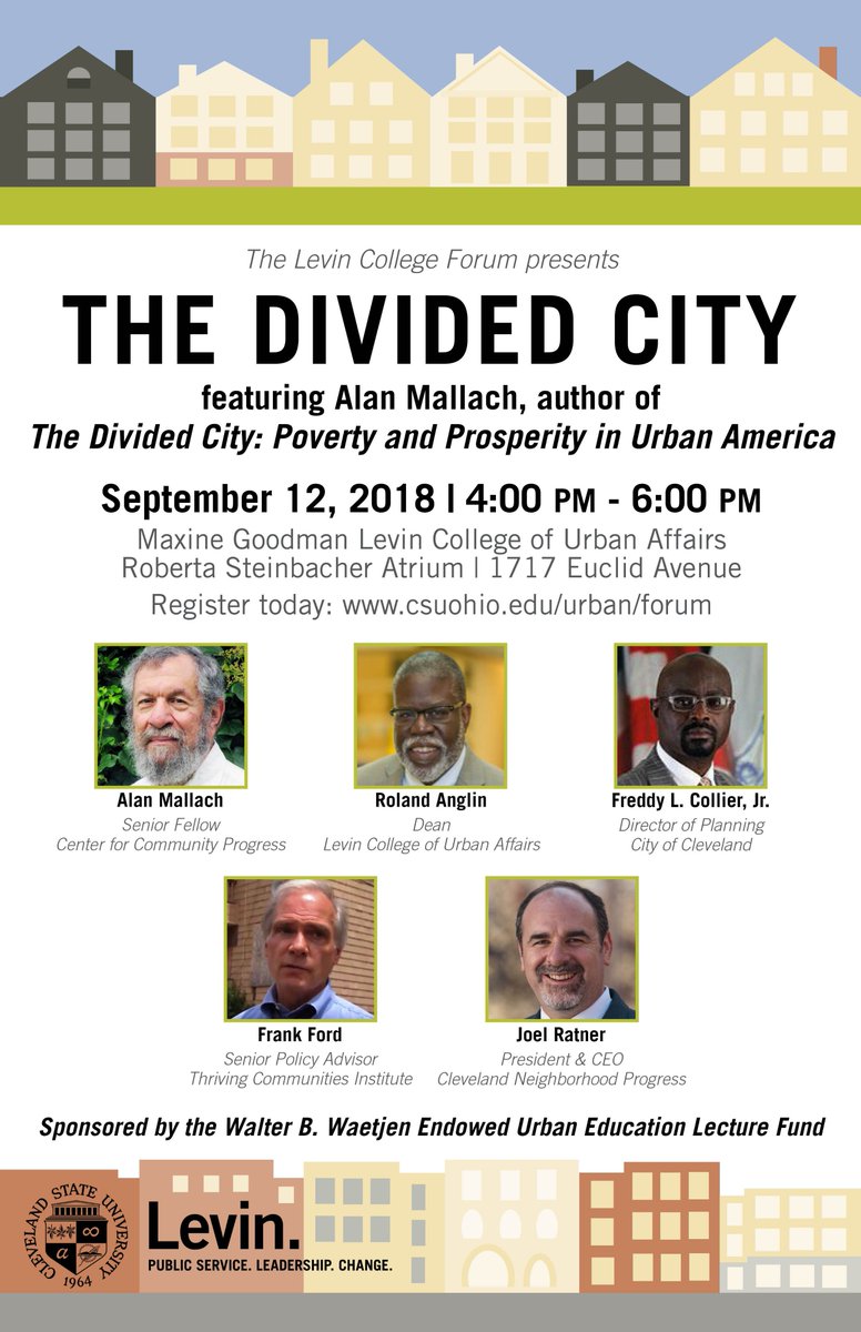 CSU Levin Forum (@csulevinforum) on Twitter photo Be sure to register for next week's Levin College Forum program The Divided City with Alan Mallach #dividedcity #urban #urbanism <a href="/CSU_Urban/">Maxine Goodman Levin School of Urban Affairs</a> Be sure to register for next week's Levin College Forum program The Divided City with Alan Mallach #dividedcity #urban #urbanism <a href="/CSU_Urban/">Maxine Goodman Levin School of Urban Affairs</a>
