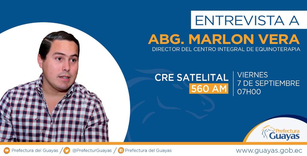 ManzanaIntegral's tweet image. Conozca en detalle el trabajo que realiza @PrefecturGuayas por medio del @cequinoterapia, a beneficio de los niños con discapacidad, en la entrevista a nuestro director @MarlonVerad, este viernes 7, a las 07h00, por @CREsatelital
#GuayasImparable