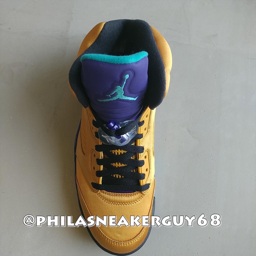 gold jordan 5 fresh prince