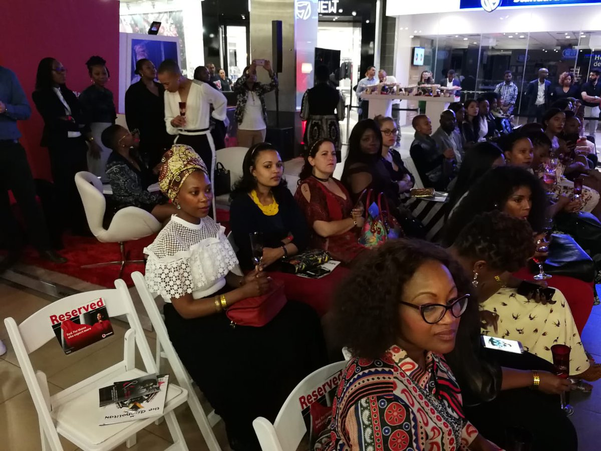 Vodacom's tweet photo. Our Vodacom Red clients are mesmerised with this season's hottest looks on show at our exclusive Vodacom Red event. #RedExpectMore #ChallengeAccepted https://t.co/IBf0126FKQ