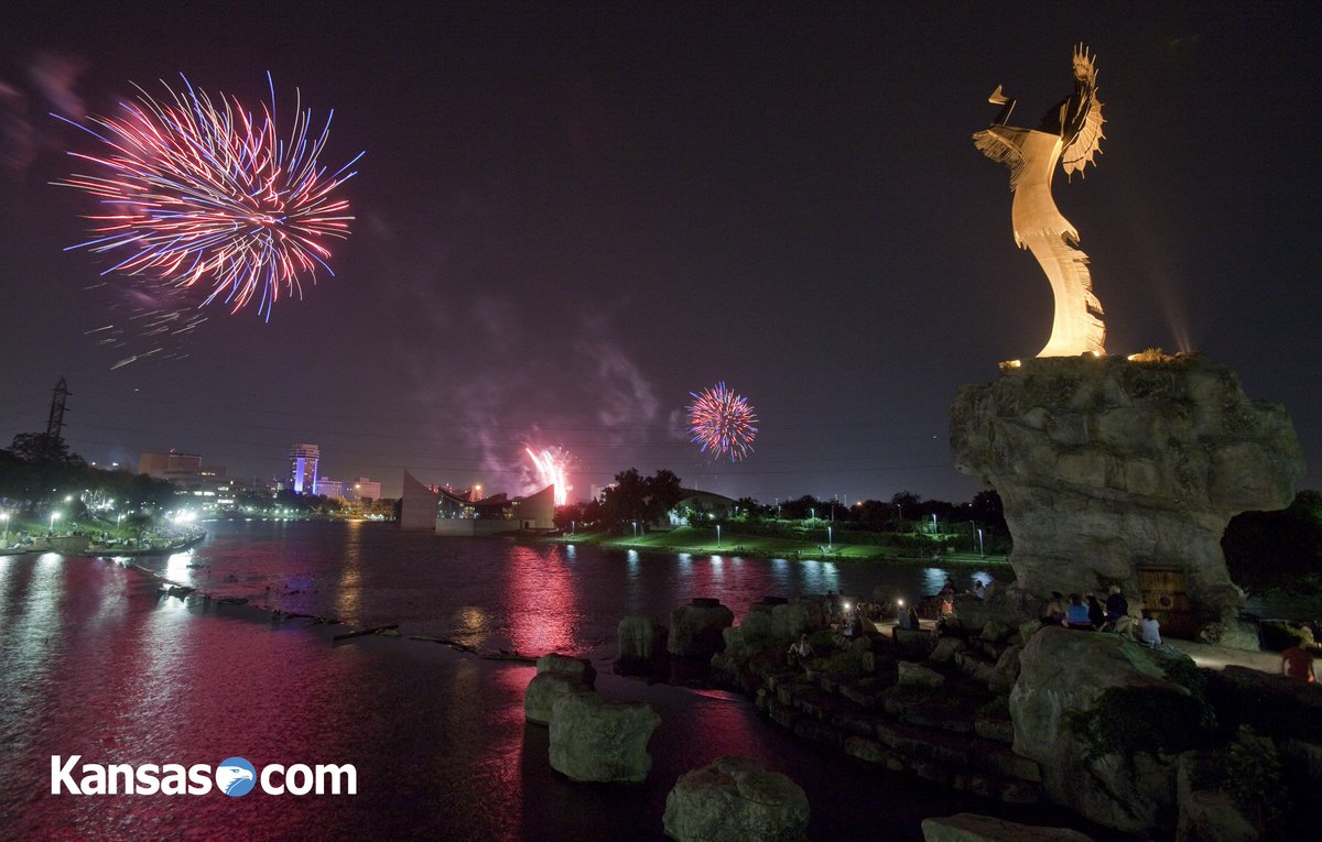 Fireworks by Keeper of the Plains