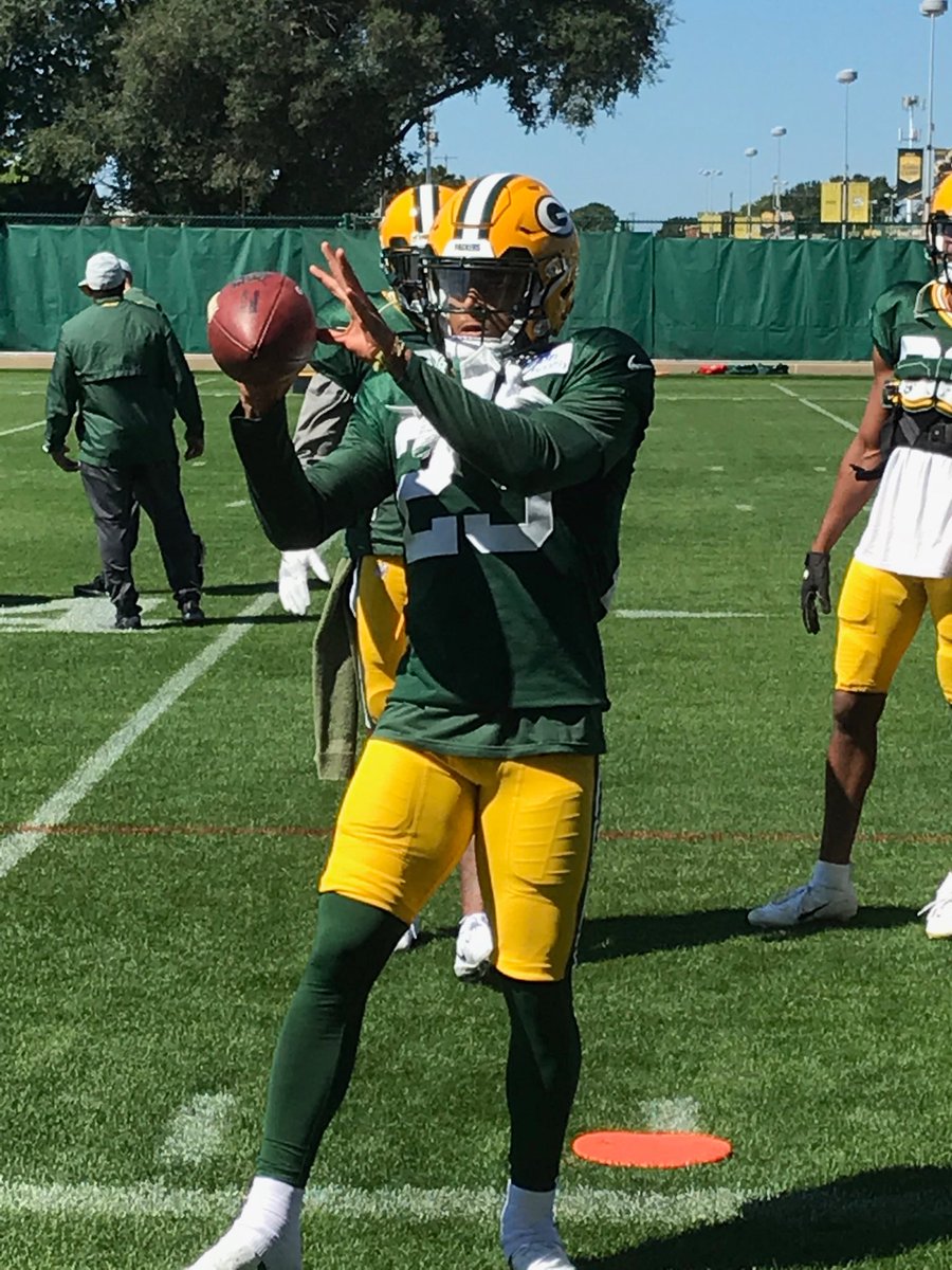 ByRyanWood's tweet photo. #Packers rookie Jaire Alexander is ready for his debut. #lookitin https://t.co/hmjfwJjwDT