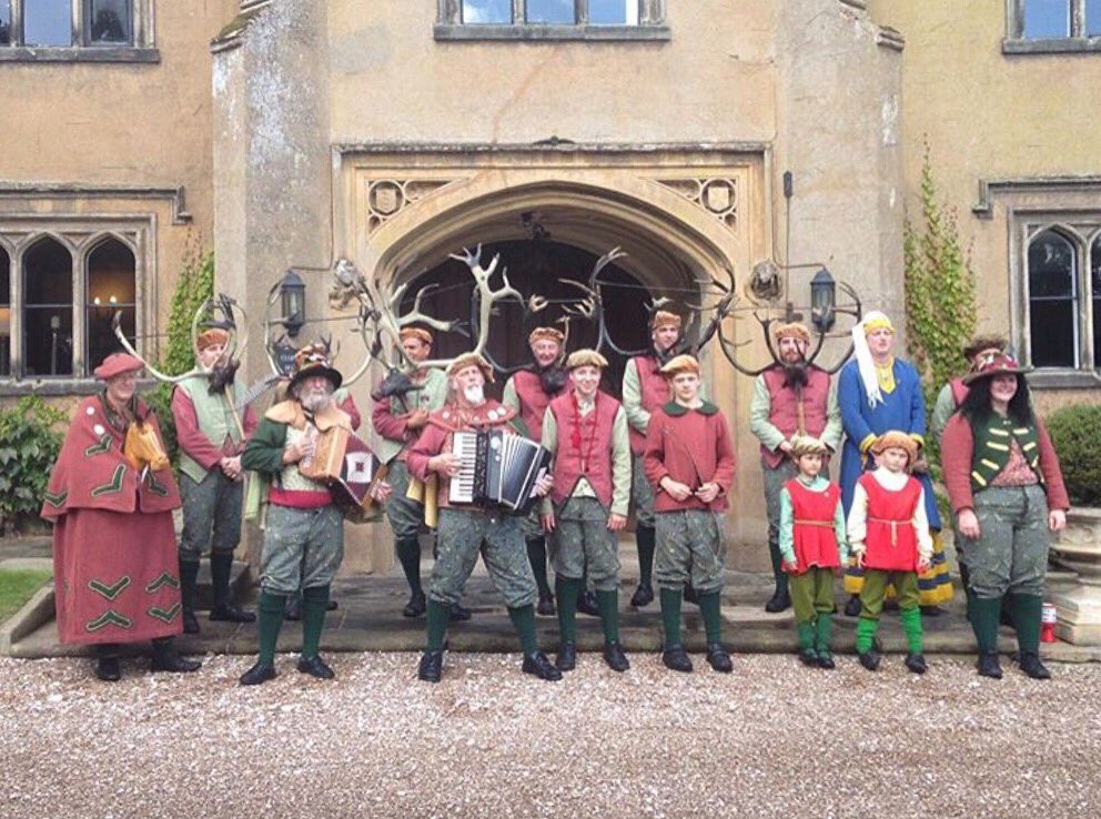 HannaTuulikki's tweet photo. Excited to be heading down to Staffordshire this weekend for the annual Abbots Bromley Horn Dance taking place on Monday. Here’s a 📷 from about 1900 by the church and one I took last year outside the ‘big house’... #deerdancer #performingmasculinity https://t.co/ahdkWlyBu4