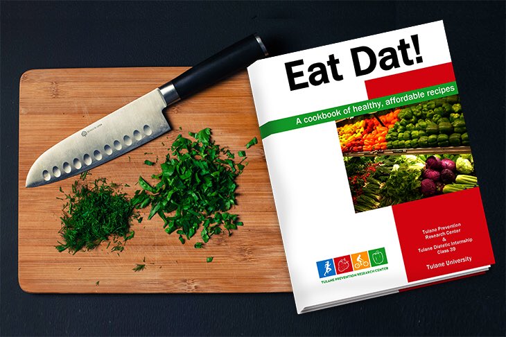 A4: Check out some healthy, affordable recipes in our Eat Dat! Cookbook at bit.ly/EatDatRecipes #LiveFitNOLA