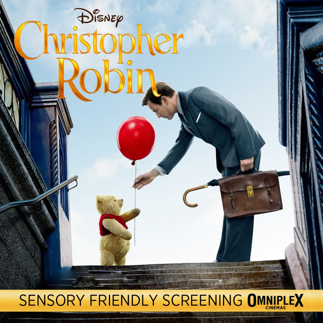 Our Sensory and Subtitled Movie this Saturday and Sunday is "Christopher Robin" Showing at 12.20 on both days

omniplex.ie