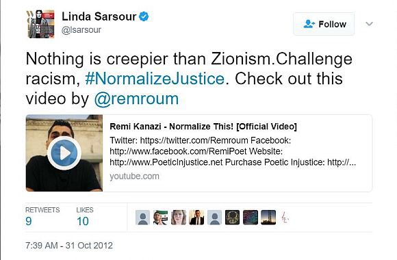 Linda is BDS supporter and an anti zionist who crosses the line between antisemitism and anti Zionism on a regular basis.