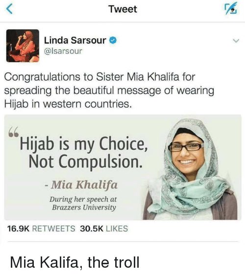 She has attacked other Muslim and ex Muslims in the most vile of ways. But also provided entertainment and bewilderment at her stupidity.