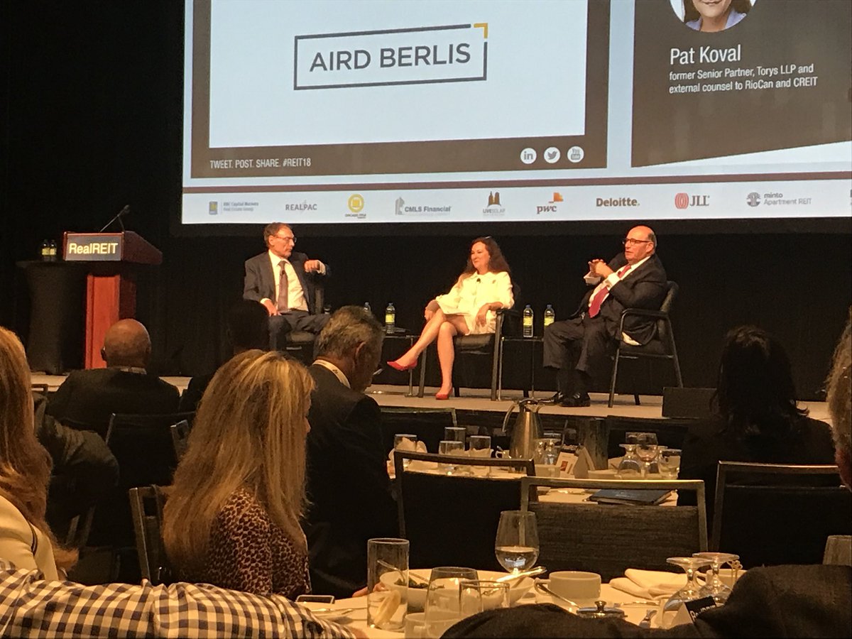 ToddBechard's tweet photo. Fascinating chat among three of the founders of the REIT industry in Canada! #REIT18 https://t.co/l0tkfv32yC