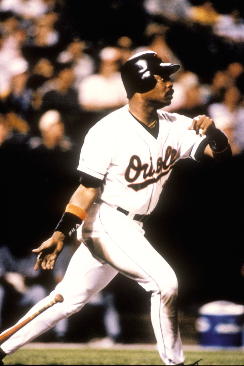 Orioles's tweet photo. On this date in 1996, Eddie Murray launched his 500th home run. Steady Eddie is one of only six players in history to amass 500 home runs and 3,000 hits. #Birdland #tbt #OsThrowback https://t.co/kNSpmbILuv
