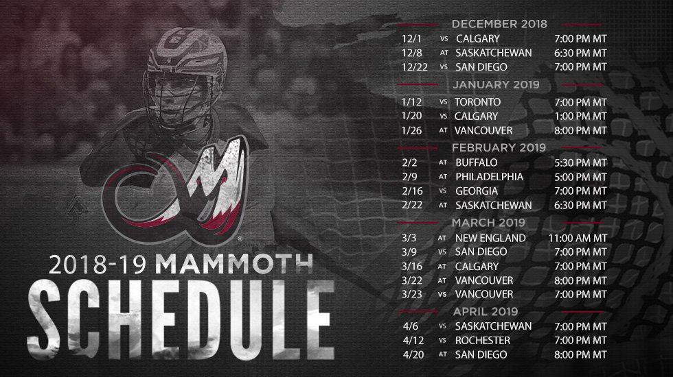 2018-19 SCHEDULE!! 👀

READ: bit.ly/DQPxOK #TuskUp