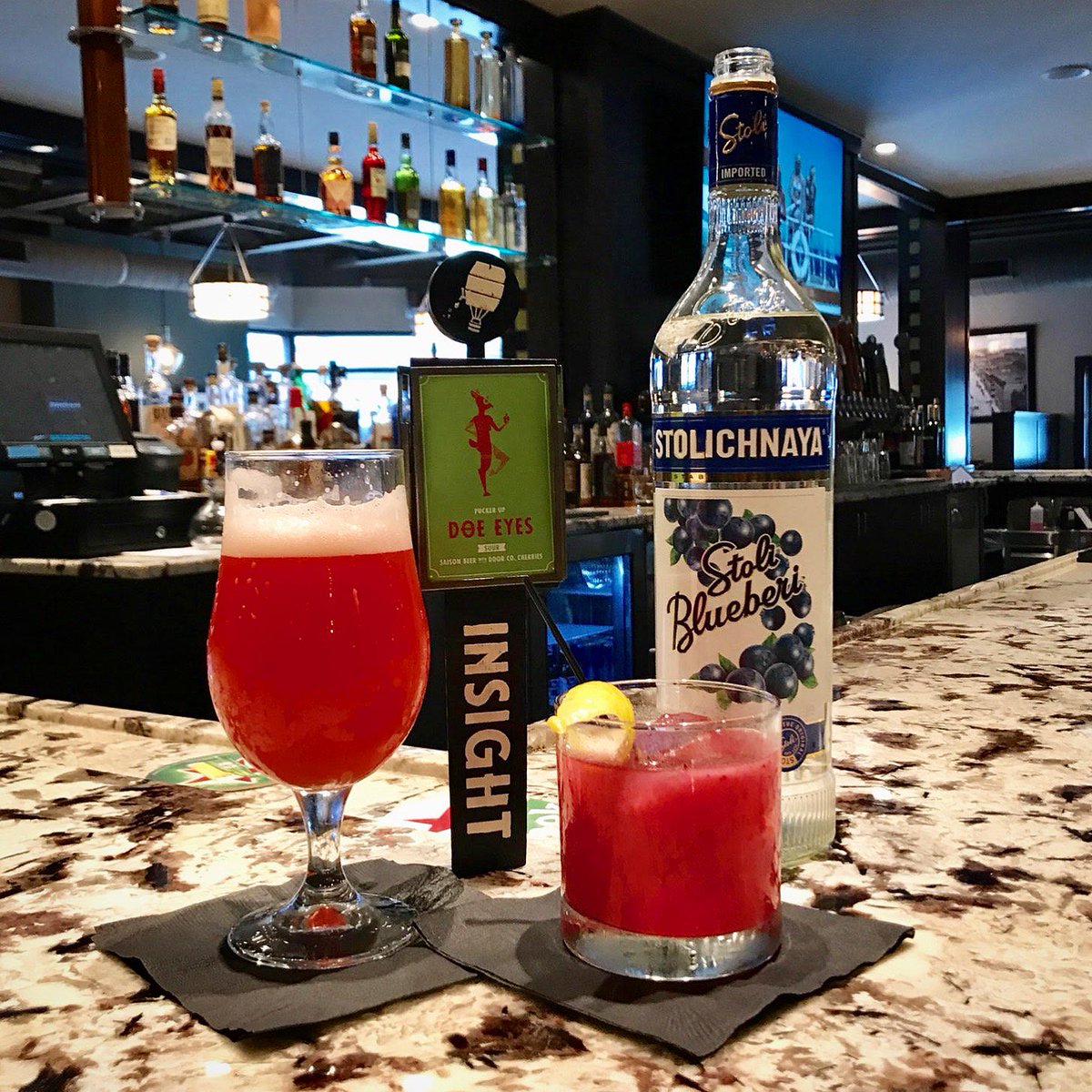 FitzgeraldsSP's tweet photo. Blue Tobias is one of our delicious new #craftcocktails — have you tried it yet? #CathedralHill https://t.co/tQj6jsBt3B
