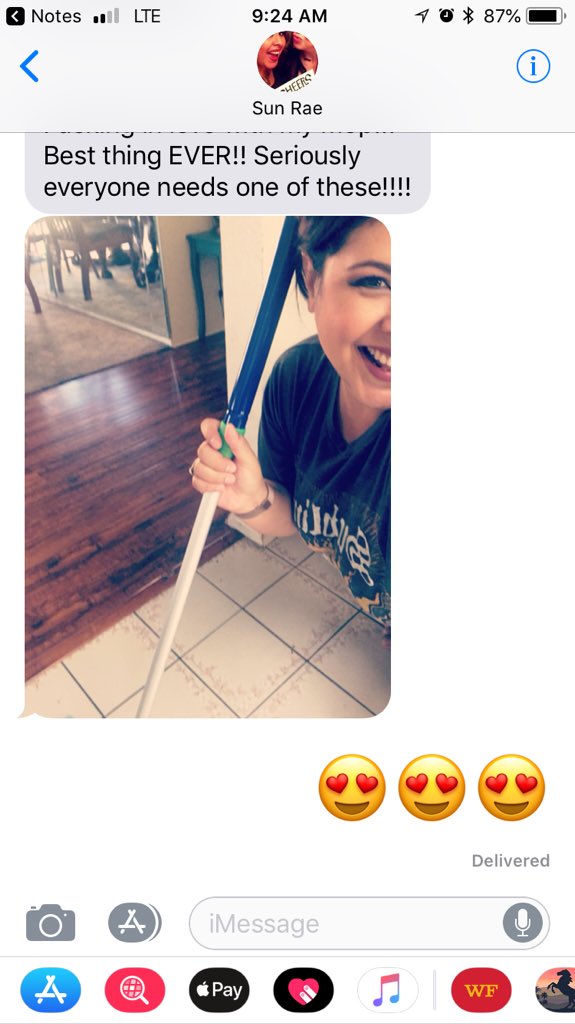 amarinocleans's tweet photo. My @norwex party hostess (who also happens to be my cousin) just sent me this text. She tried her #NorwexMop she earned for FREE in August and she loves it 😍 makes me happy to help create #SafeHavens within my family and beyond 💙 https://t.co/Da83LiVeZO