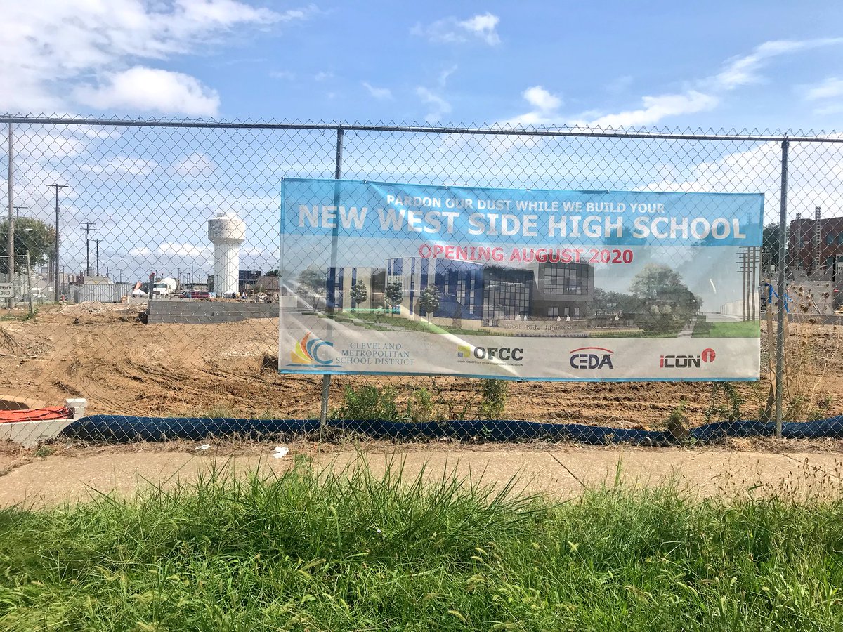 ShannonKantner's tweet image. The shovels are ready for the @CLEMetroSchools West Side High School groundbreaking ceremony and students can’t wait! #ThisisCLE