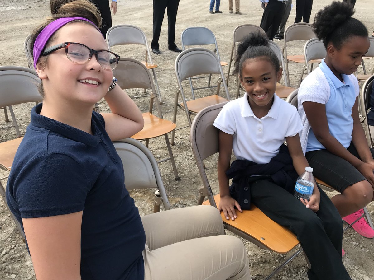 ShannonKantner's tweet image. The shovels are ready for the @CLEMetroSchools West Side High School groundbreaking ceremony and students can’t wait! #ThisisCLE