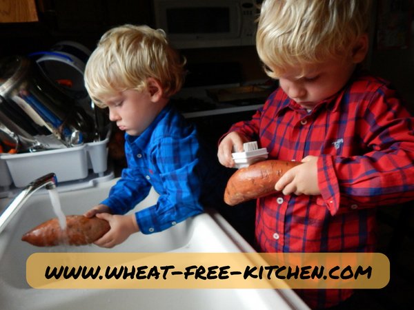 wheatfreekitch6's tweet photo. Our twins prepping sweet potatoes for easy crock pot cooking!  #wheatfree #sweetpotatoes

https://t.co/bJfygpJRMC https://t.co/3yR11wpPQI