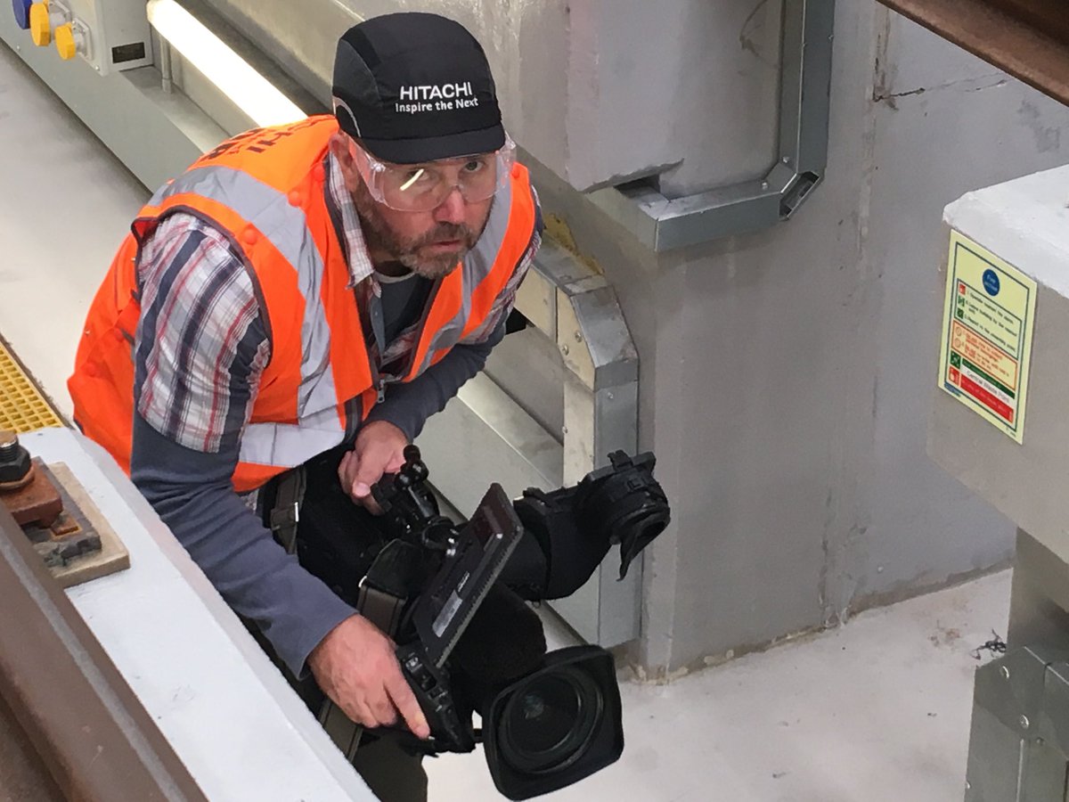My great friend &amp; colleague ⁦<a href="/Brian196Camera/">Brian Punter-Mathews</a>⁩ in ‘the pit’ ⁦@HitachiRailEU⁩ Doncaster, filming some talented young engineers starting their railway careers. Some great perspectives.  Thanks ⁦@FiskTweets⁩ - See more ⁦<a href="/BBCiPlayer/">BBC iPlayer</a>⁩ ⁦<a href="/BBCLookNorth/">BBC Yorkshire</a>⁩