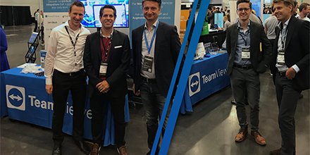 TeamViewer's tweet photo. We are ready for day two. If you are at @TechCrunch Disrupt, visit us on the expo floor at #booth26  and learn all about our latest innovations! #TCDisrupt https://t.co/wfKF3aQZIk https://t.co/mYkbPRiWzo