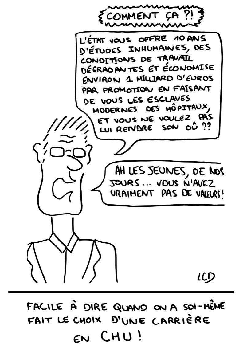 Il paraît que les carabins n’ont pas assez de valeurs citoyennes et républicaines et ne rendraient pas ce qu’ils ont reçu ... ?
Ne serait-ce pas plutôt les  erreurs du passé qui ne sont pas assumées par les responsables ?

cc <a href="/ANEMF/">ANEMF</a>