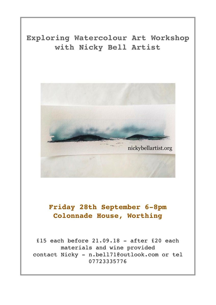 nb71arty's tweet photo. @ColonnadeHse this month - watercolour art workshop - exploring my watery madness! https://t.co/DOg4dWsy8m