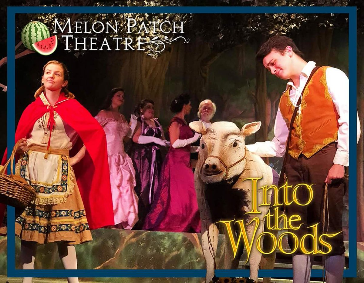 MelonPatchPlays's tweet photo. Get ready for the journey! 🌿 INTO THE WOODS opens tomorrow night! (Friday September 7 @ 8 p.m.)  Performances will run Fridays, Saturdays and Sundays for the next three weekends.  Visit https://t.co/EMA1aYpKyg for tickets and more information! #woods #season67 https://t.co/bjkQgBejYz