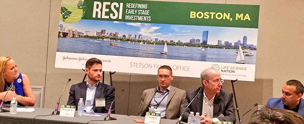 judycostello's tweet photo. .@FITCInc 's Kathy Callahan Brady, @Sonavex 'David Narrow and @RoosterBio 's Jon Rowley share lessons learned in funding early stage co's with audience at #RESIBOS18 @LSciNation @patrik_frei @americangene @RickGordon_ @FrederickCoMD https://t.co/eb0UateGuQ